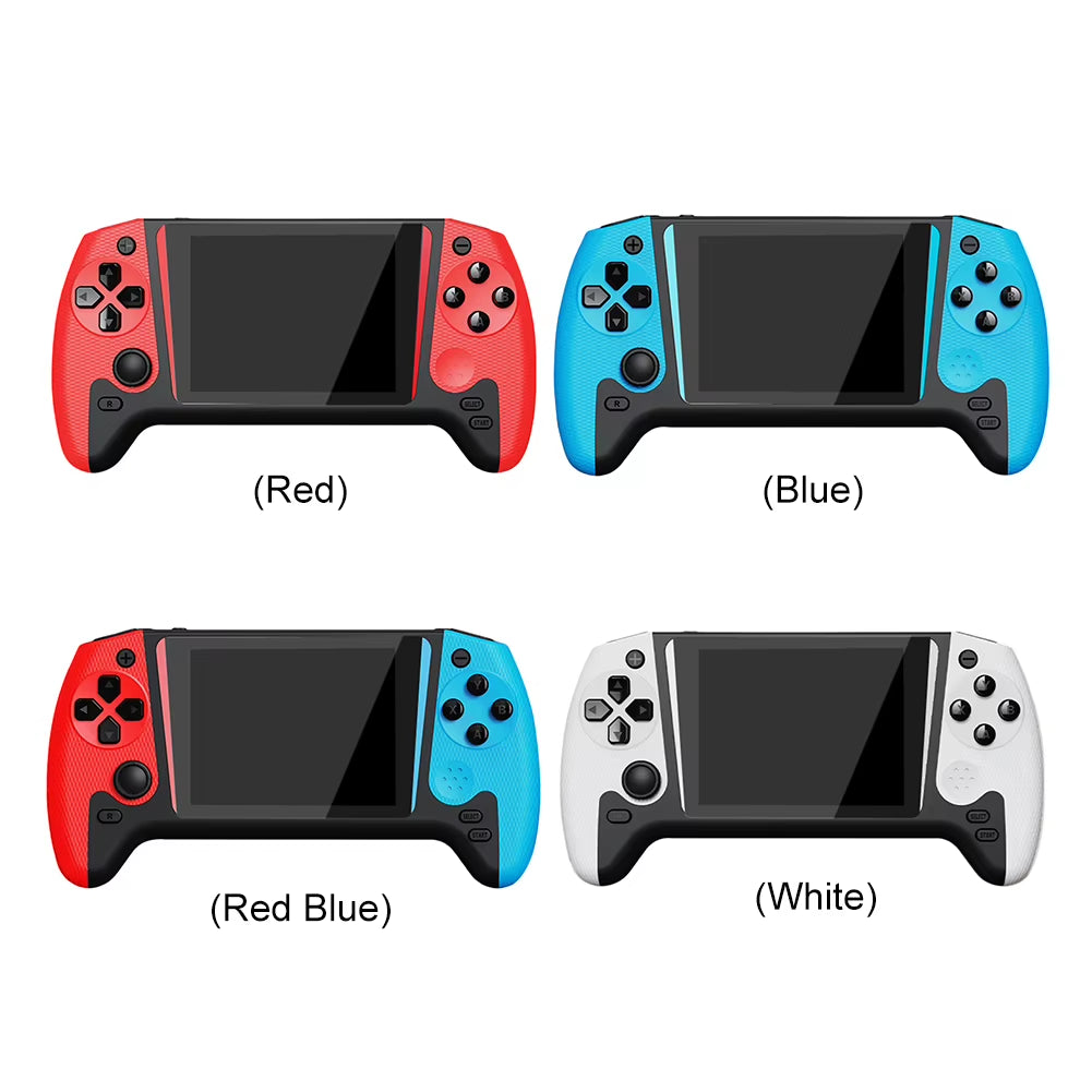 Gaming Console 3.5Inch LCD Screen Built-In 500 Games Nostalgic Game Console TV Connect 1200Mah for Kids Adults for Single Player