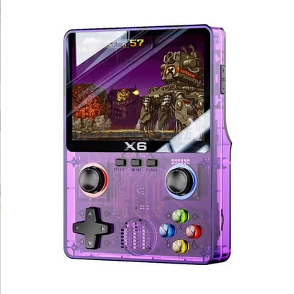 NEW X6 Game Console Retro Video Game Console 3.5'' IPS Screen Portable Handheld Game Player Classic Games Children Gifts