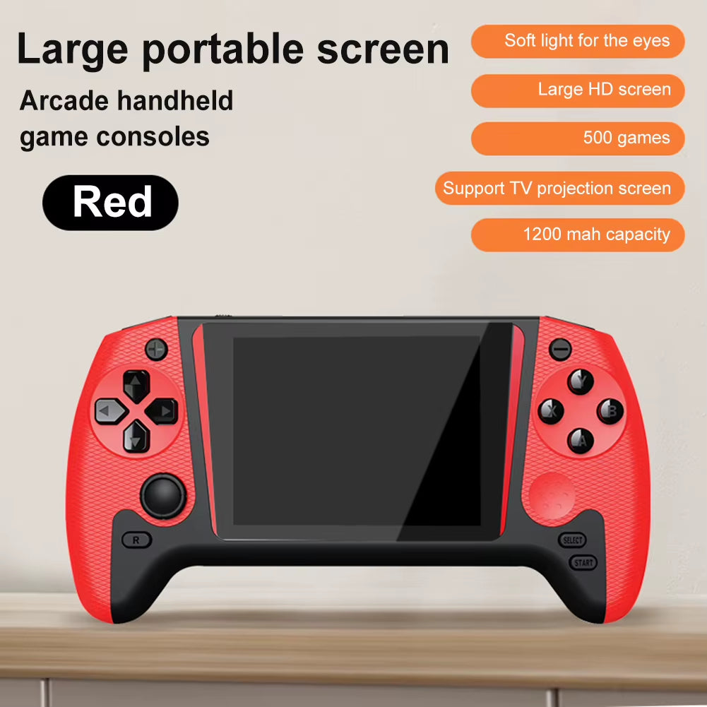 Retro Handheld Game Console 3.5Inch LCD Screen Built-In 500 Games Gaming Console 1200Mah Nostalgic Game Console for Kids Adults