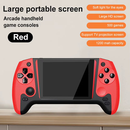 Retro Handheld Game Console 3.5Inch LCD Screen Built-In 500 Games Gaming Console 1200Mah Nostalgic Game Console for Kids Adults
